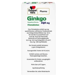 New DoppelherzPharma Ginkgo 240 mg Filmtabletten, 120 St