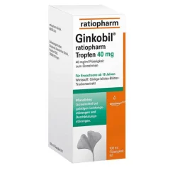 New ratiopharm 40mg mit Ginkgo biloba Tropfen, 100 ml Ginkgo