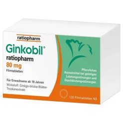 Best ratiopharm 80mg mit Ginkgo biloba, 120 St Ginkgo