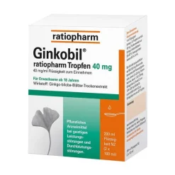 Sale Ginkobil ratiopharm 40mg mit Ginkgo biloba Tropfen, 200 ml