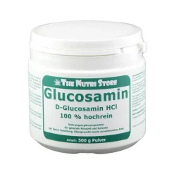 Glucosamin 100% rein Pulver, 500 g Glucosamin-Chondroitin