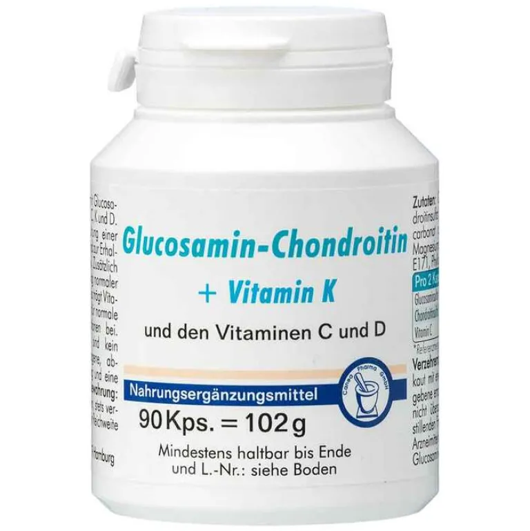 Online Glucosamin-Chondroitin + Vitamin K Kapseln, 90 St Glucosamin-Chondroitin