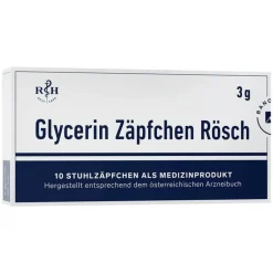 New Glycerin Zäpfchen Rösch 3 g gegen Verstopfung, 10 St Abführmittel