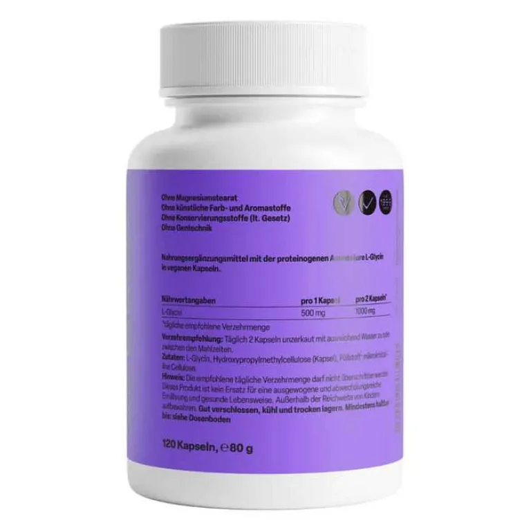 Zein Pharma Glycin 500 mg in veg.HPMC Kapseln Zeinpharma, 120 St