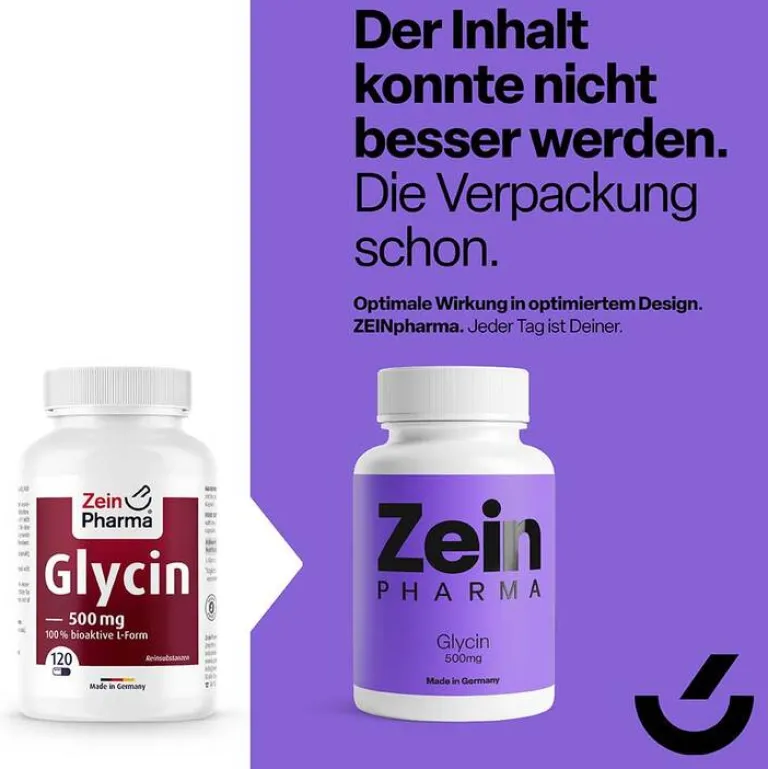 Zein Pharma Glycin 500 mg in veg.HPMC Kapseln Zeinpharma, 120 St