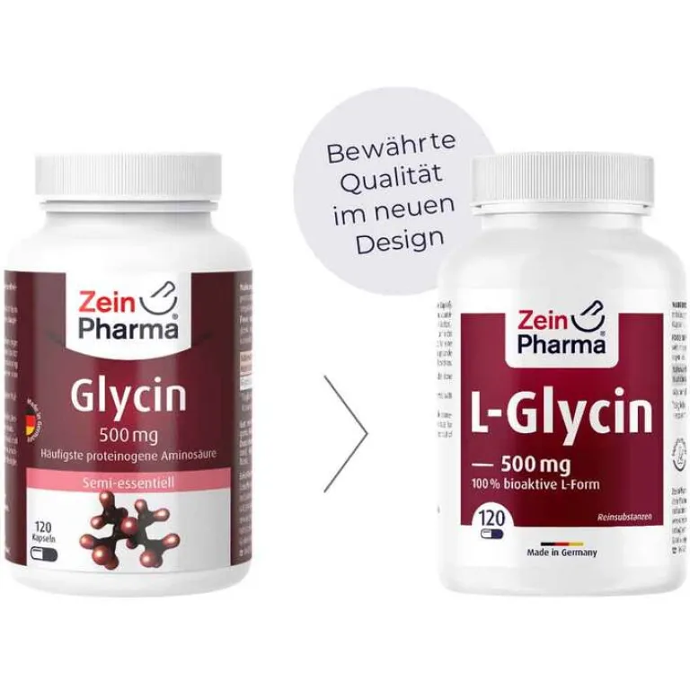 Zein Pharma Glycin 500 mg in veg.HPMC Kapseln Zeinpharma, 120 St