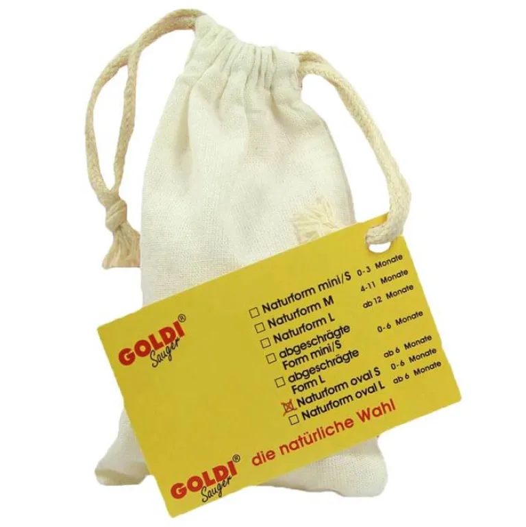 New Goldisauger oval 0 - 6 Monate i.Polybeutel, 1 St Schnuller