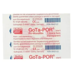 Gota-Por PU Wundfilm 7,2x5 cm steril Pflaster, 1 St