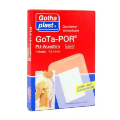 New -Por Wundpflaster 5x7,2 cm steril, 1 St Sterilpflaster