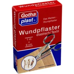 Hot Gothaplast Wundpflaster elast 6 cm x 1 m geschnitten, 1 St