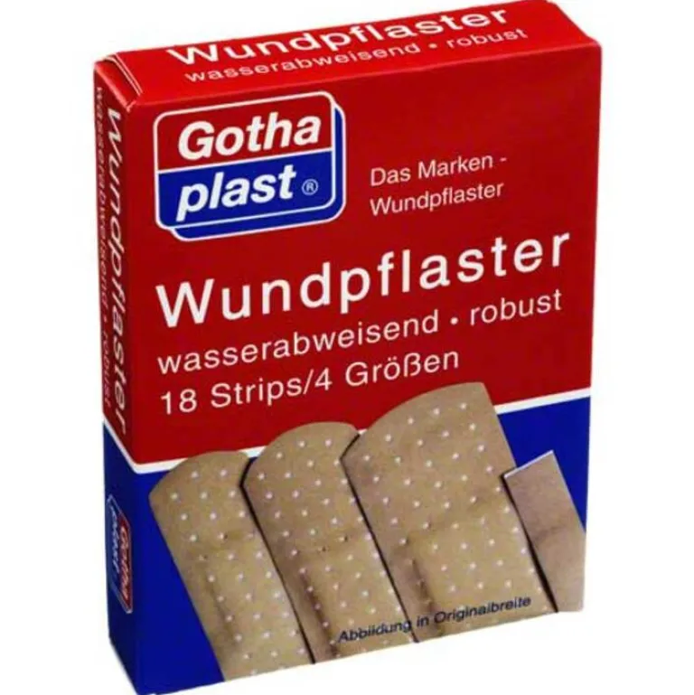 Hot Gothaplast Wundpflaster wasserf.4 Größen, 18 St Wundpflaster