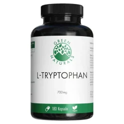 Sale Green Naturals L-Tryptophan 700mg hochdosiert vegane Kapseln , 180 St