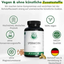 Green Naturals Spermidin 1,6 mg vegan Kapseln, 240 St