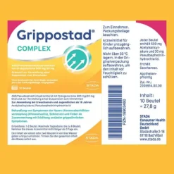 Online COMPLEX mit Orangengeschmack, 10 St Ass-Acetylsalicylsäure|Grippemittel