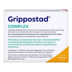 COMPLEX mit Orangengeschmack, 20 St Ass-Acetylsalicylsäure|Grippemittel