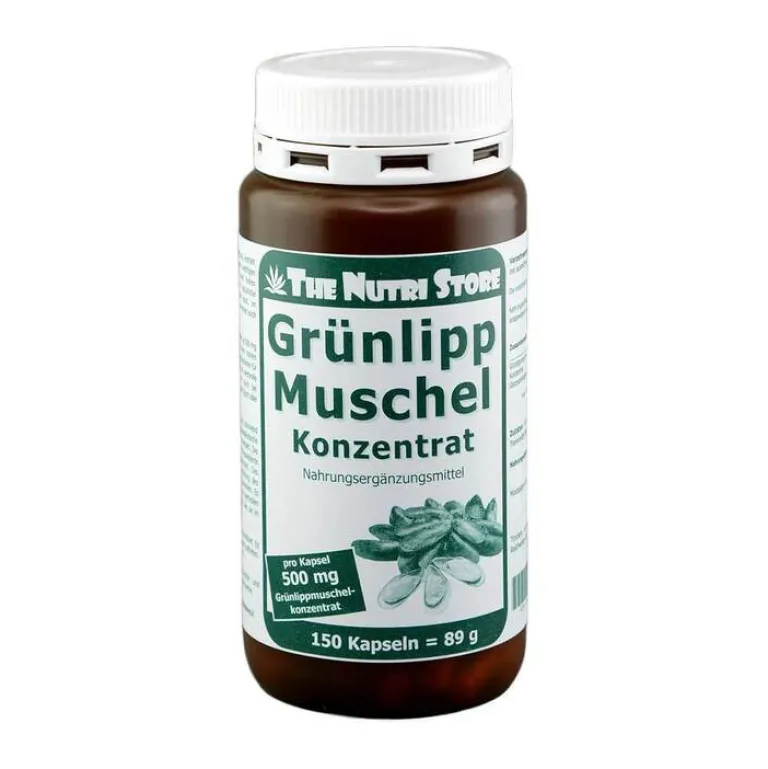 Grünlipp Muschel 500 mg Konzentrat Kapseln, 150 St Grünlippmuschel