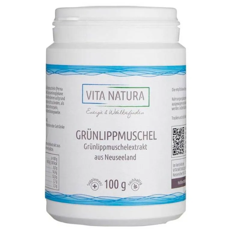 New Vita Natura Grünlipp Muschel Pulver 100g, 100 g