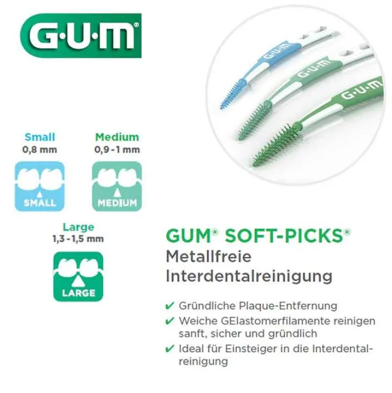 New GUM Soft-Picks Pro small, 60 St