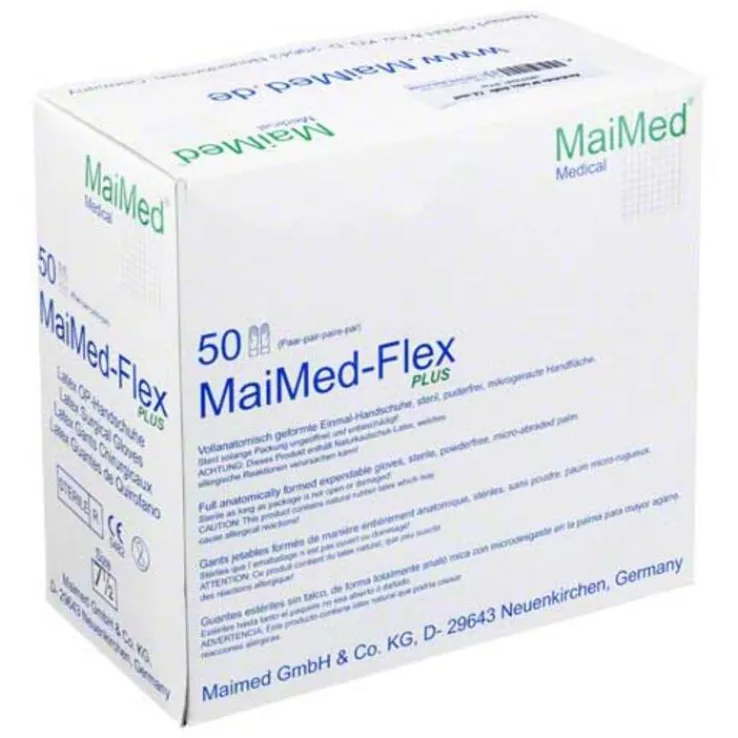 Handschuhe OP Latex Größe 7,5 s, 50X2 St
