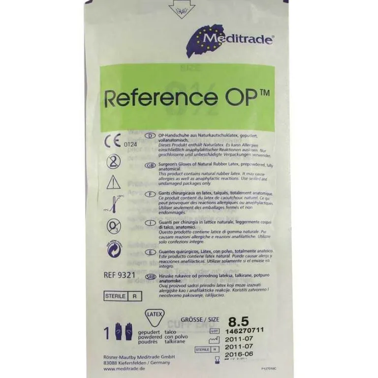 Sale Dr. Junghans Handschuhe OP Latex Größe 8,5 s, 1X2 St