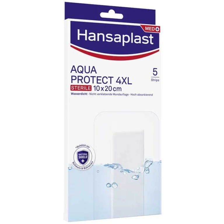 Hot AQUA PROTECT 4XL Wundverband steril 10x20 cm, 5 St Wundpflaster