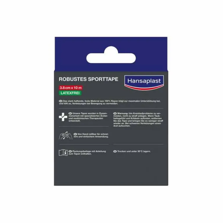 Outlet Hansaplast robustes Sporttape 3,8 cmx10 m weiß, 1 St