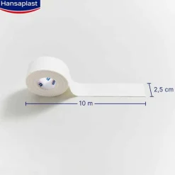 New Hansaplast robustes Sporttape 2,5 cmx10 m weiß, 1 St