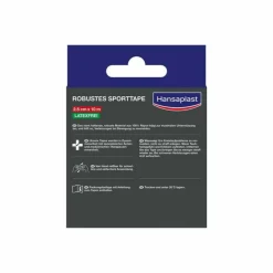 New Hansaplast robustes Sporttape 2,5 cmx10 m weiß, 1 St