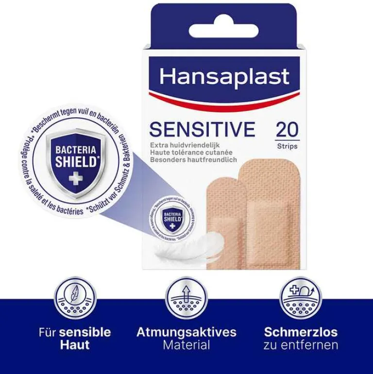 Best Hansaplast SENSITIVE Pflasterstrips Hautton light, 20 St