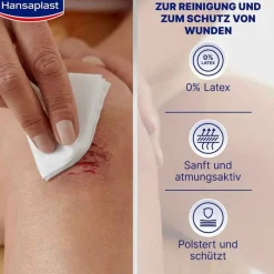 Best Hansaplast Soft Kompressen 7,5x7,5 cm steril, 5X2 St