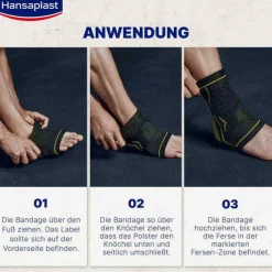 Hansaplast Sport Fußgelenk-Bandage Größe S/M, 1 St