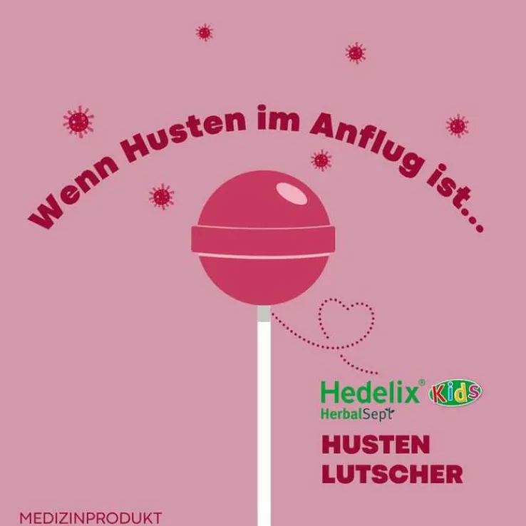 Hedelix Herbalsept Husten Lutscher Kids, 6 St
