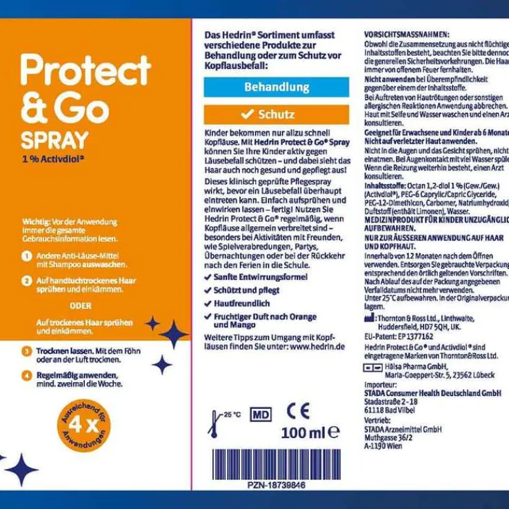 Hedrin Protect & Go Spray, 100 ml