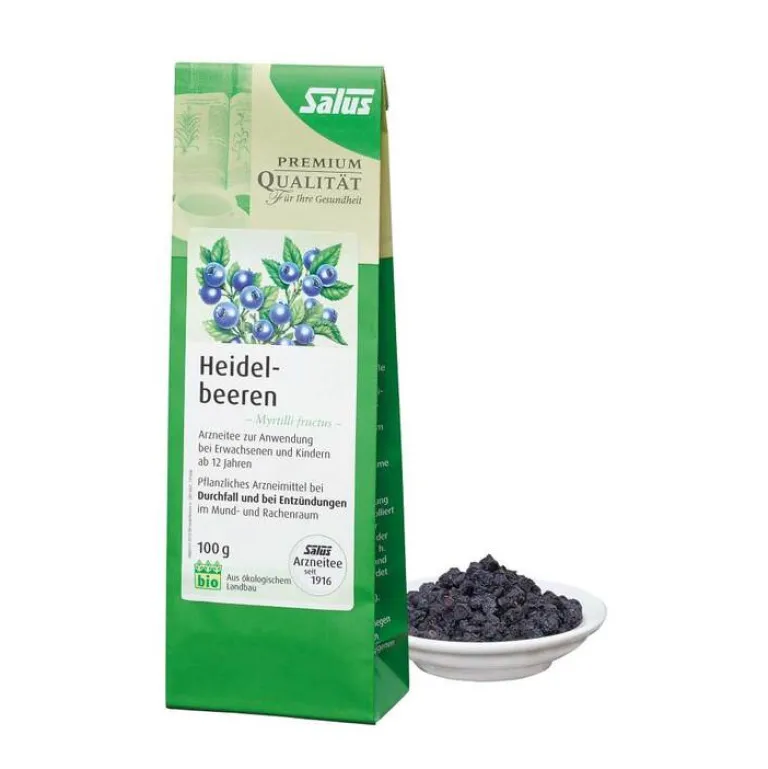 Outlet Salus Heidelbeeren Arzneitee Myrtilli fructus bio , 100 g