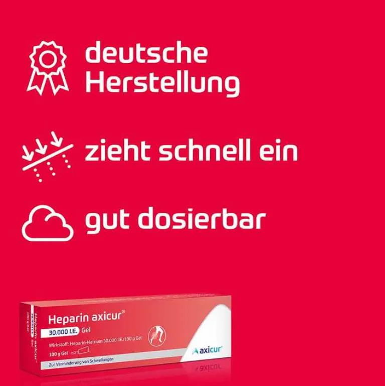 Sale axicur Heparin ® 30.000 I.E. Gel , 100 g