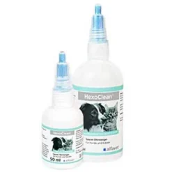 Hexoclean saurer Ohrreiniger für Hunde und Katzen, 50 ml