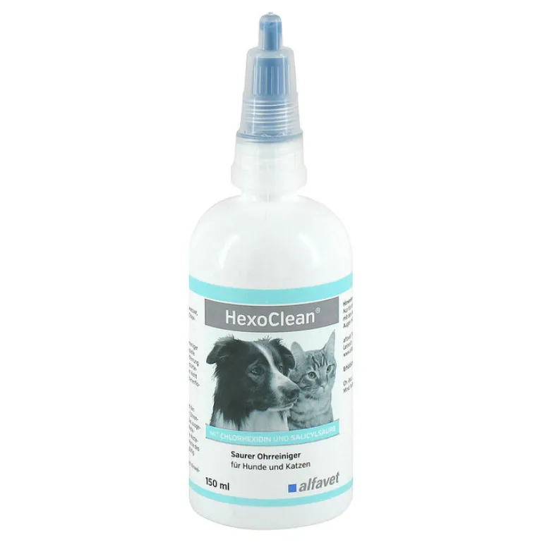 New Hexoclean saurer Ohrreiniger für Hunde und Katzen, 150 ml