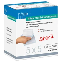 Hot Höga-Pharm Höga Steril Kompressen 5x5cm 8fach, 25X2 St