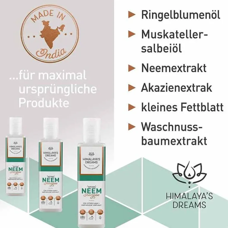 Hot Ayurveda Shampoo Neem, 200 ml Haarpflege