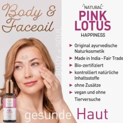 Sale Himalayas Dreams Ayurveda Körper & Gesichtsöl pink Lotus, 100 ml