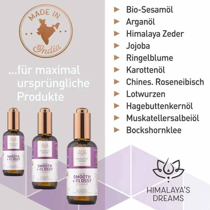 Himalaya`s Dreams Ayurveda Haaröl smooth & glossy, 100 ml