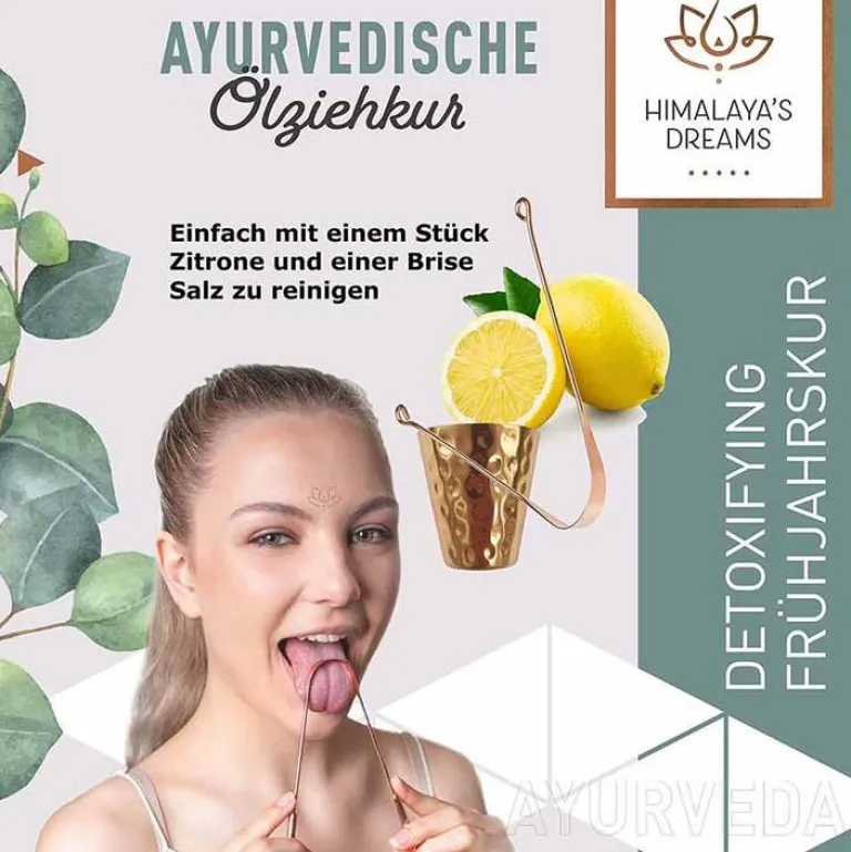 Clearance Himalayas Dreams Ayurveda Kupferbecher Zungenrein, 1 P