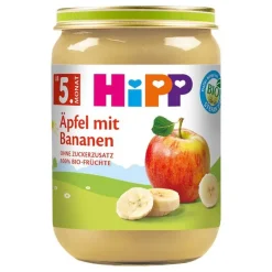 Hot Hipp Früchte Äpfel mit Bananen, 190 g