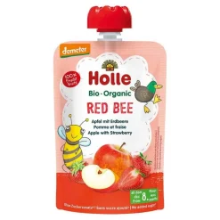 Discount Holle Red Bee Apfel mit Erdbeere, 100 g