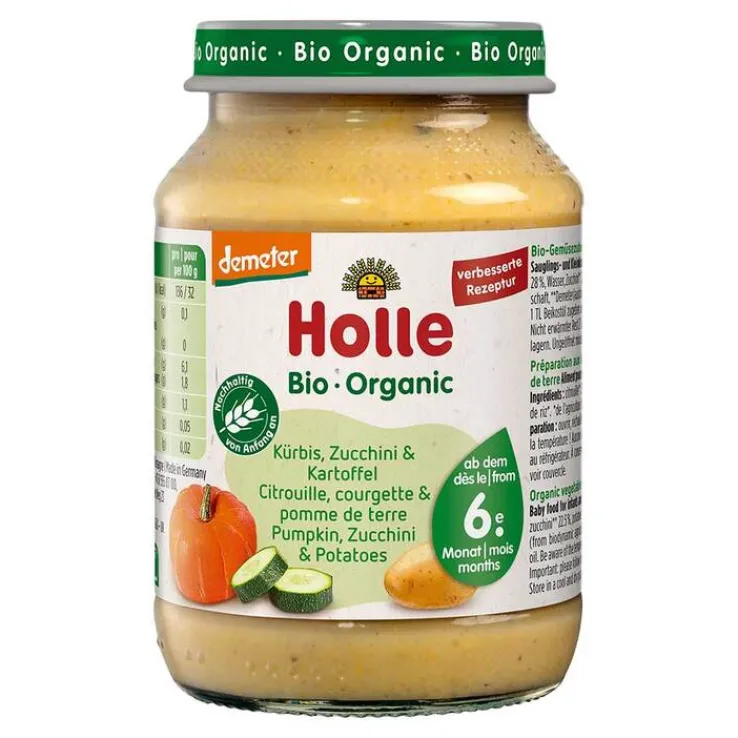 Holle Zucchini und Kürbis mit Kartoffeln, 190 g