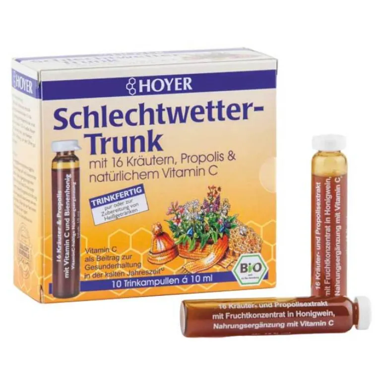 New Schlechtwetter Trunk Trinkampullen, 10X10 ml Sonstige Bio Produkte