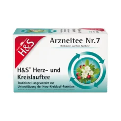 H&S Herz Kreislauf Tee Filterbeutel, 20X2.0 g Tee