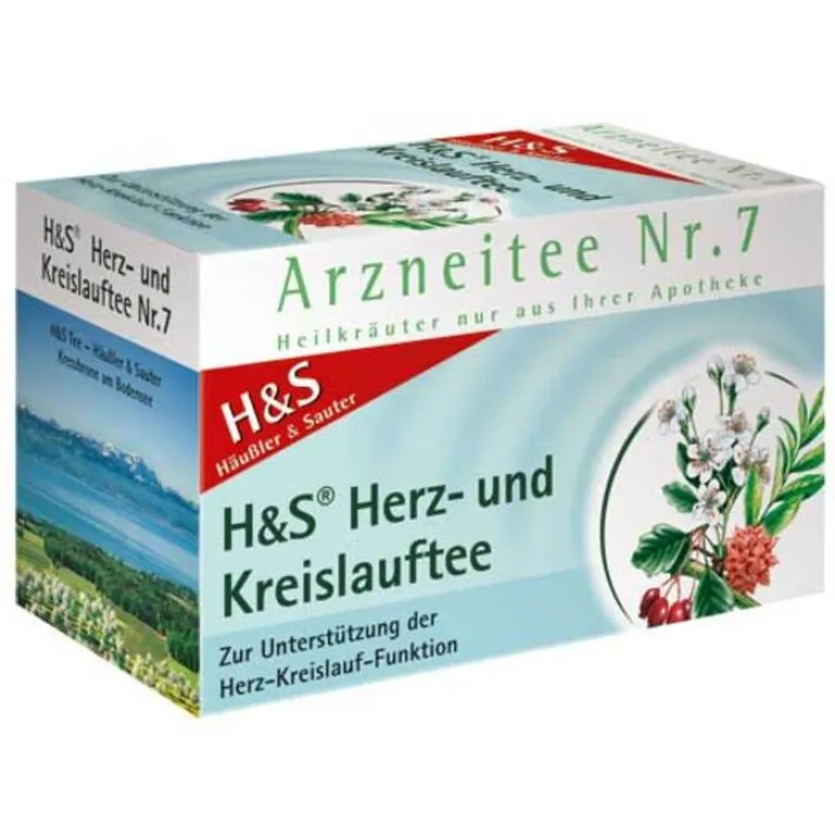 H&S Herz Kreislauf Tee Filterbeutel, 20X2.0 g Tee
