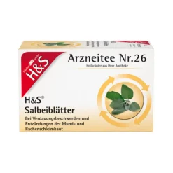 Outlet H&S Salbeiblätter Tee Filterbeutel, 20X1.6 g Erkältungstee