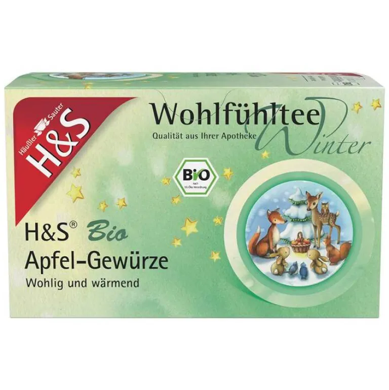 H&S Tee H&S Wintertee Bio Apfel-Gewürze Filterbeutel, 20X2.0 g